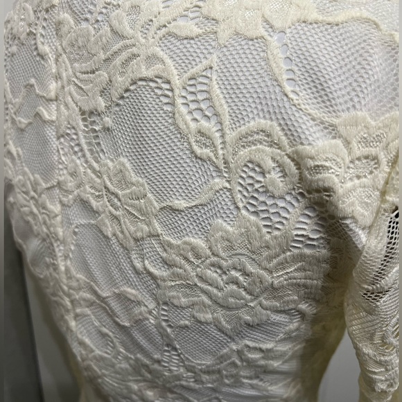 Bebe Mini Cream and White Lace Dress size Medium NWT - Picture 7 of 12